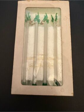 Vtg. George Briard Hand Blown Glass Reindeer Stirrers